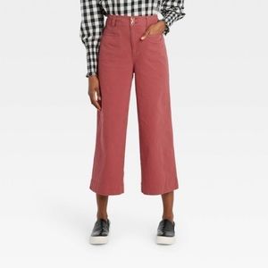 NWT - A New Day - High-Rise Cropped Wide Leg Pants